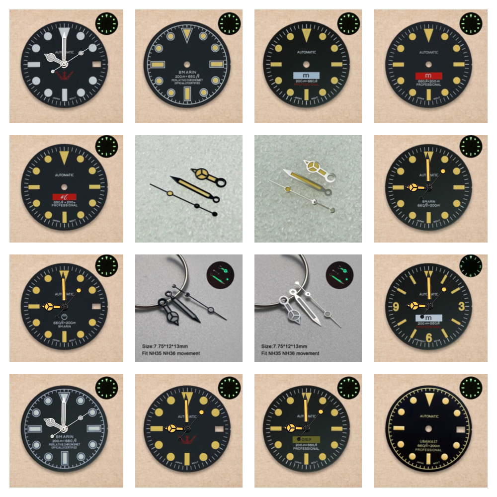 28.5mm S Logo Retro dial Green - Reel Case 评论和价格